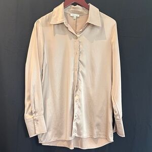 Women's Elegant Cream Blouse